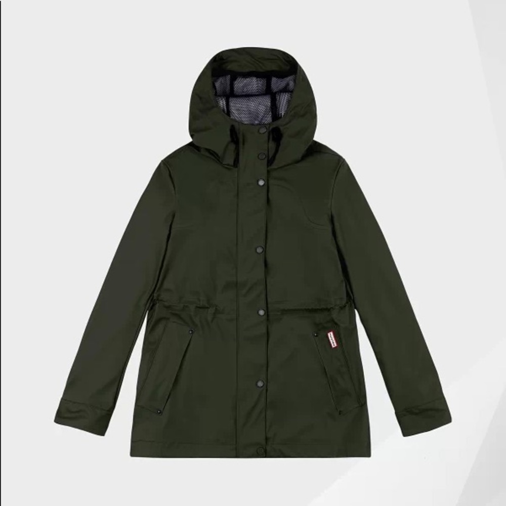 Hunter dark olive rain slicker